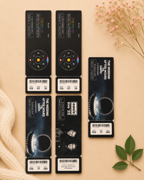 Personalised Event Ticket Keepsake
